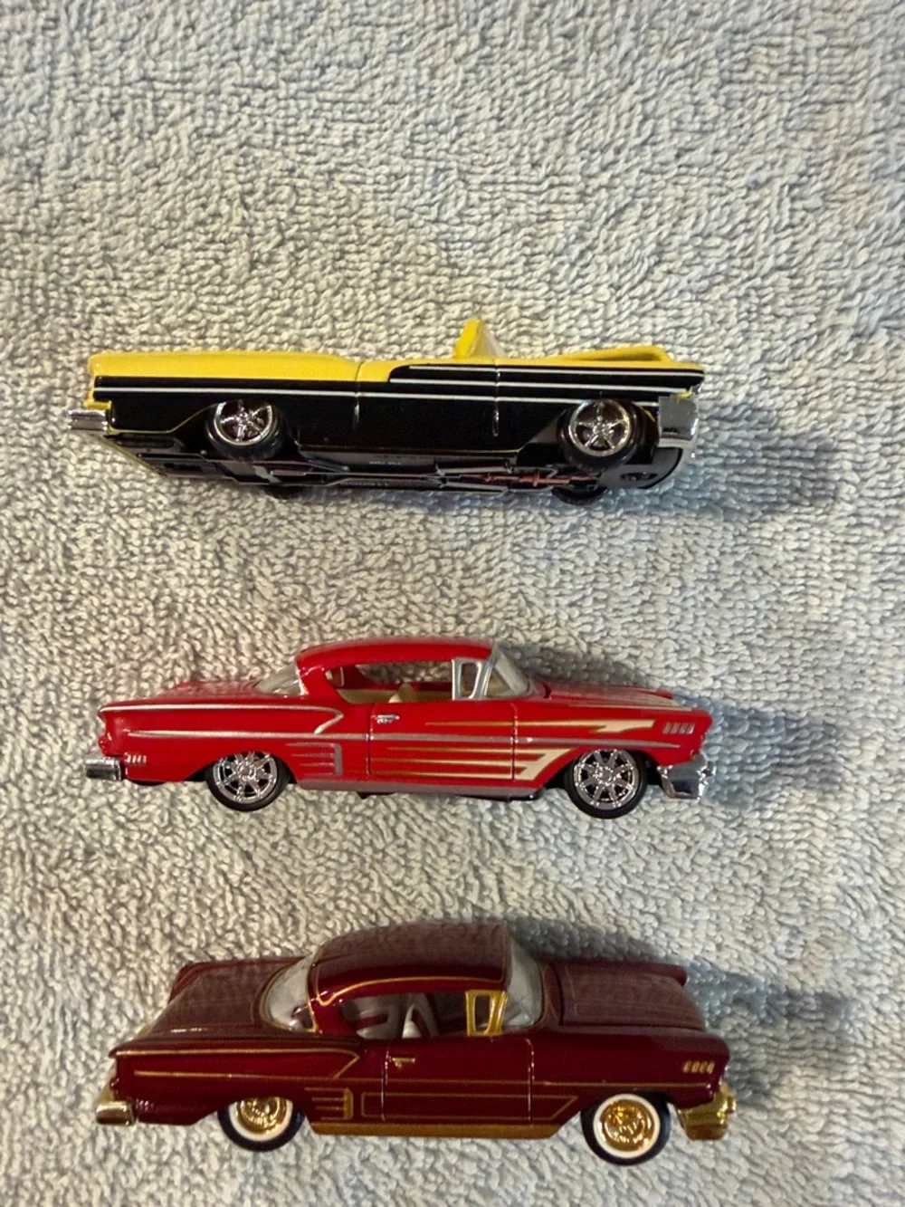 Racing Champions Chevy Impala Die-Cast Car Set of 3 Classic Vehicles Collection